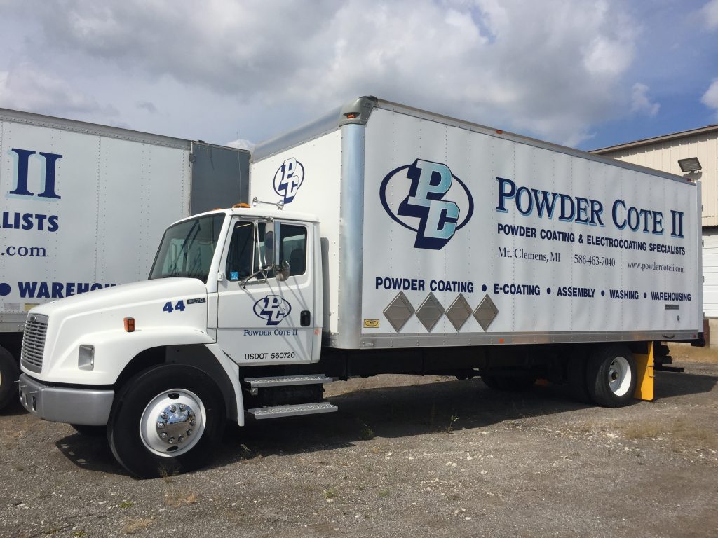 Delivery Truck for Powder Cote II Transportation Serivices