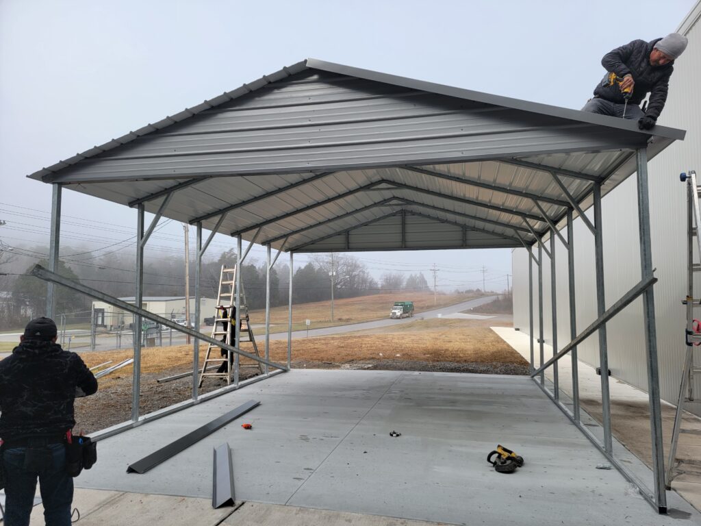 Picnic Shelter Under Construction