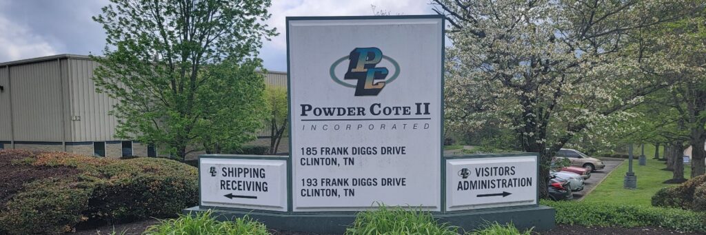 Powder Cote II company sign